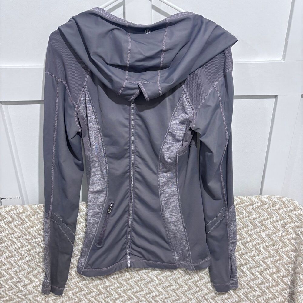 Lululemon Run For Your Life Pullover Hoodie Heathered Magnum - Picture 5 of 8